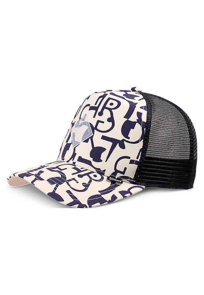 Djinns Trucker Cap Djinns New HFT Trucker Cap Simple Aztek Beige Black Beige Schwarz von Djinns
