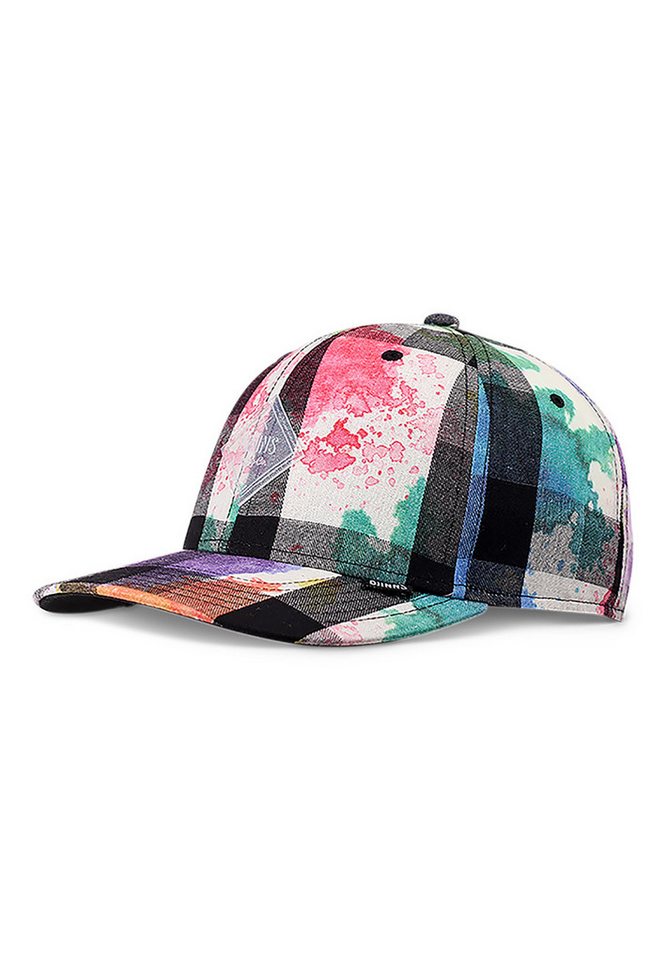 Djinns Trucker Cap Djinns Snapback Cap 6 Panel TrueFit Dirty Check Black Multi von Djinns