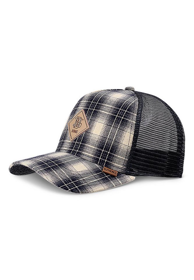 Djinns Trucker Cap Djinns Trucker Cap HFT DENIM WISHY Check Indigo Mehrfarbig von Djinns