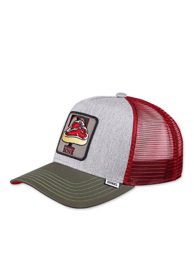Djinns Trucker Cap Djinns Trucker Cap HFT FOOD T-BONE Grey Mehrfarbig von Djinns