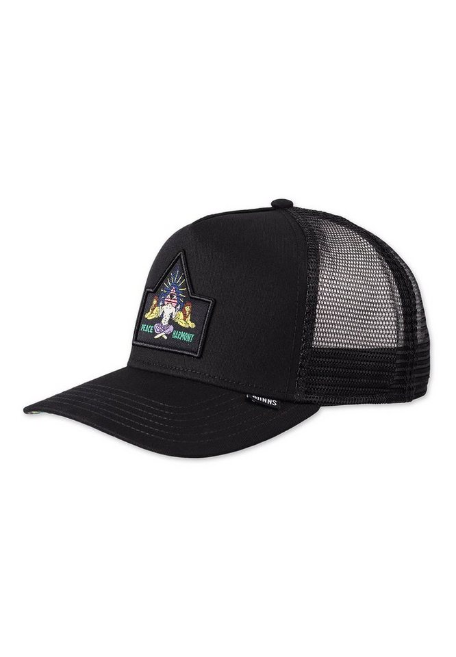 Djinns Trucker Cap Djinns Trucker Cap HFT PEACE & HARMONY Black Schwarz von Djinns