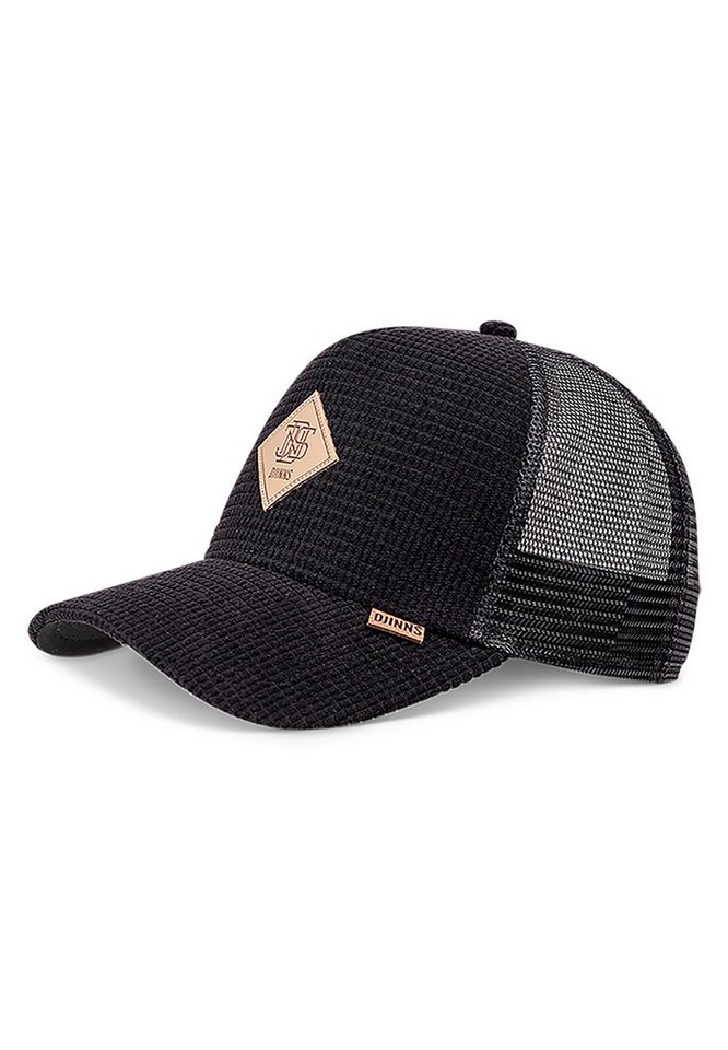 Djinns Trucker Cap Djinns Trucker Cap HFT Waffle Cord Black Schwarz von Djinns