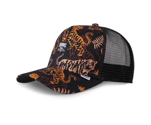 Djinns Trucker Cap HFT Aloha Tiger Dark Schwarz Orange, Size:OneSize von Djinns