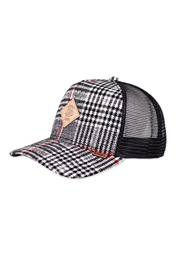 Djinns Trucker Cap HFT Check Tweed Black Mehrfarbig Schwarz, Size:OneSize von Djinns