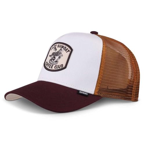 Djinns Trucker Cap HFT Coffee Club White/Brown von Djinns