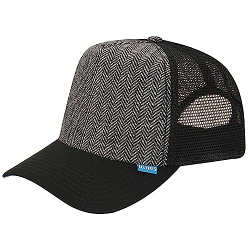 Djinns Trucker HFT Tweed Combo Cap Black, Black, U von Djinns