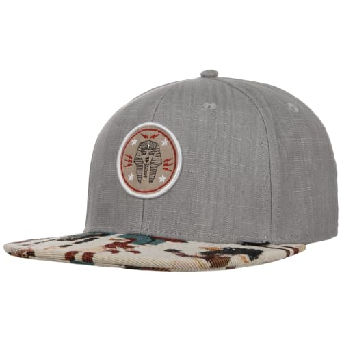 Djinns - Tutanch Linen (Rev. Grey) - 6 Panel Snapback Cap Cappy Hut Hat Kappe Mütze Caps von Djinns