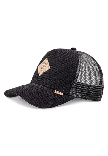Djinns - Waffle Cord (black) - Trucker Cap Meshcap Hat Kappe Mütze Caps von Djinns