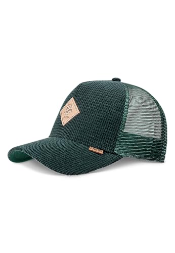 Djinns - Waffle Cord (green) - Trucker Cap Meshcap Hat Kappe Mütze Caps von Djinns