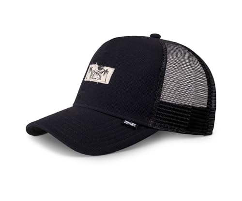 Djinns - Waffle DNC (Black) - Trucker Cap Meshcap Hat Kappe Mütze Caps von Djinns