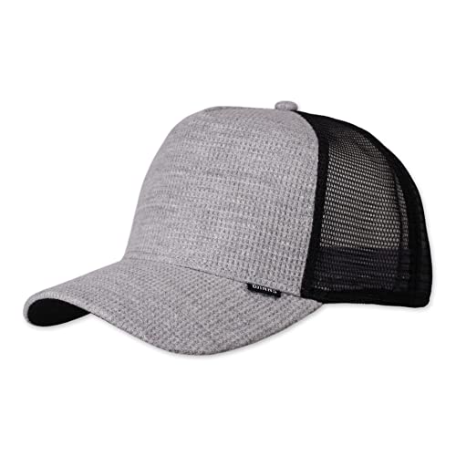 Djinns - WaffleJersey (Heather Grey) - Trucker Cap Meshcap Hat Kappe Mütze Caps von Djinns