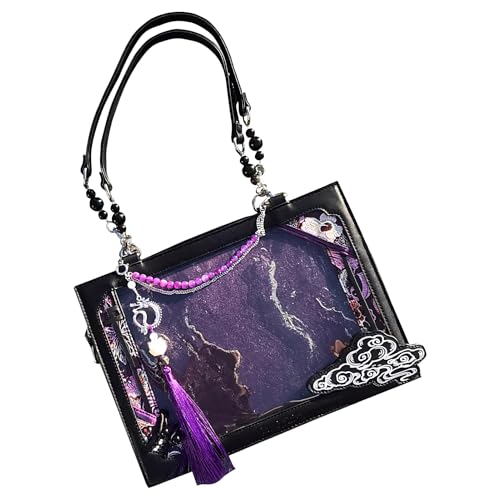 Djowyh Damenschultertasche | Tägliche Freizeittasche für den Stadtalltag | Ästhetische Umhängetasche für Reisen Urlaub Verabredungen Spaziergänge Einkäufe und Urlaubsfotos von Djowyh