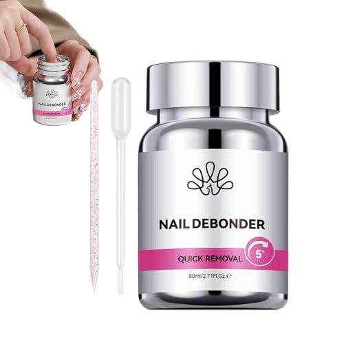 Djowyh Gel Nagelkleber Entferner,Kleber Entferner Für Künstliche Nägel 80 ml - Sanfte Entfernung Für Anfänger Frauen Schönheit Zuhause von Djowyh