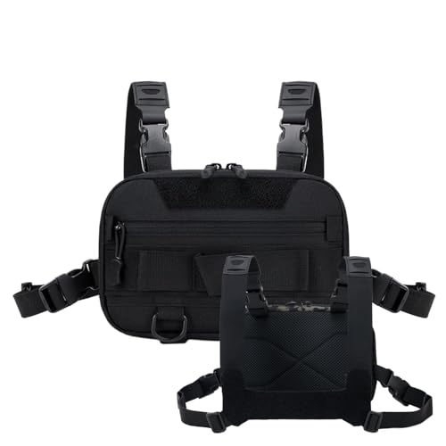 Djowyh Kleine Angel-Brusttasche - Großvolumige Regenfeste Angeltasche Für Männer,Multifunktionale Umhängetasche Für Outdoor Sport Laufen Wandern Camping Reisen von Djowyh