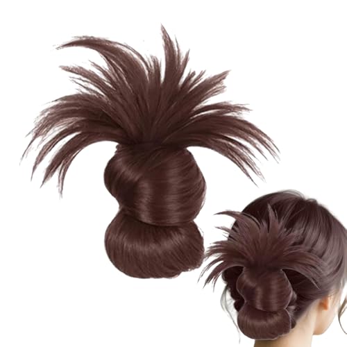Djowyh Kunsthaar Dutt | Klammer Für Unordentliche Haarknoten,Haarteile Kunsthaar Verlängerung Lässige Frisuren für Frauen & Mädchen Reisen Feiern Alltag und besondere Anlässe von Djowyh