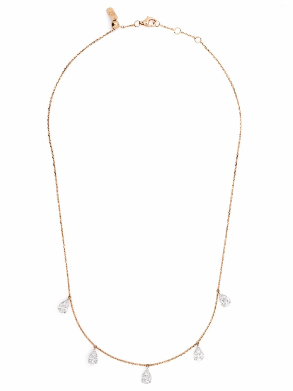 Djula 18kt Rotgold-Choker mit Diamanten - Rosa von Djula