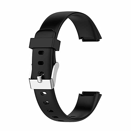 Uhrenarmband für Fitbit Luxe Armband - Verstellbarer klassischer Sport Ersatzarmband Kompatibel mit Fitbit Luxe, Damen Herren Klein Groß (S, Schwarz) von Dkings