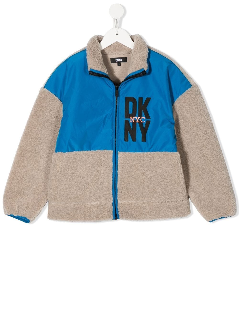 Dkny Kids Bomberjacke aus Faux Shearling - Grau von Dkny Kids