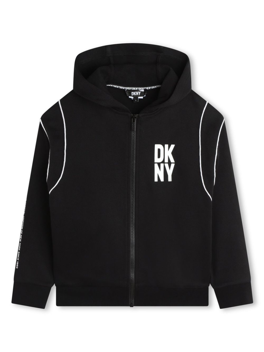 Dkny Kids Cardigan mit Kapuze - Schwarz von Dkny Kids