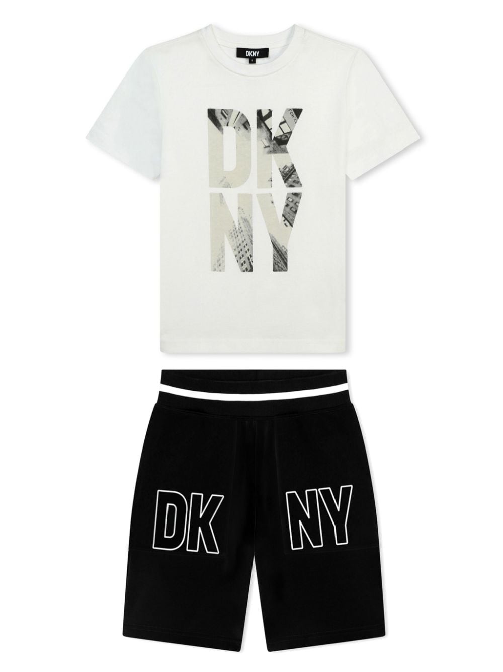 Dkny Kids Jogginganzug mit Logo-Print - Weiß von Dkny Kids