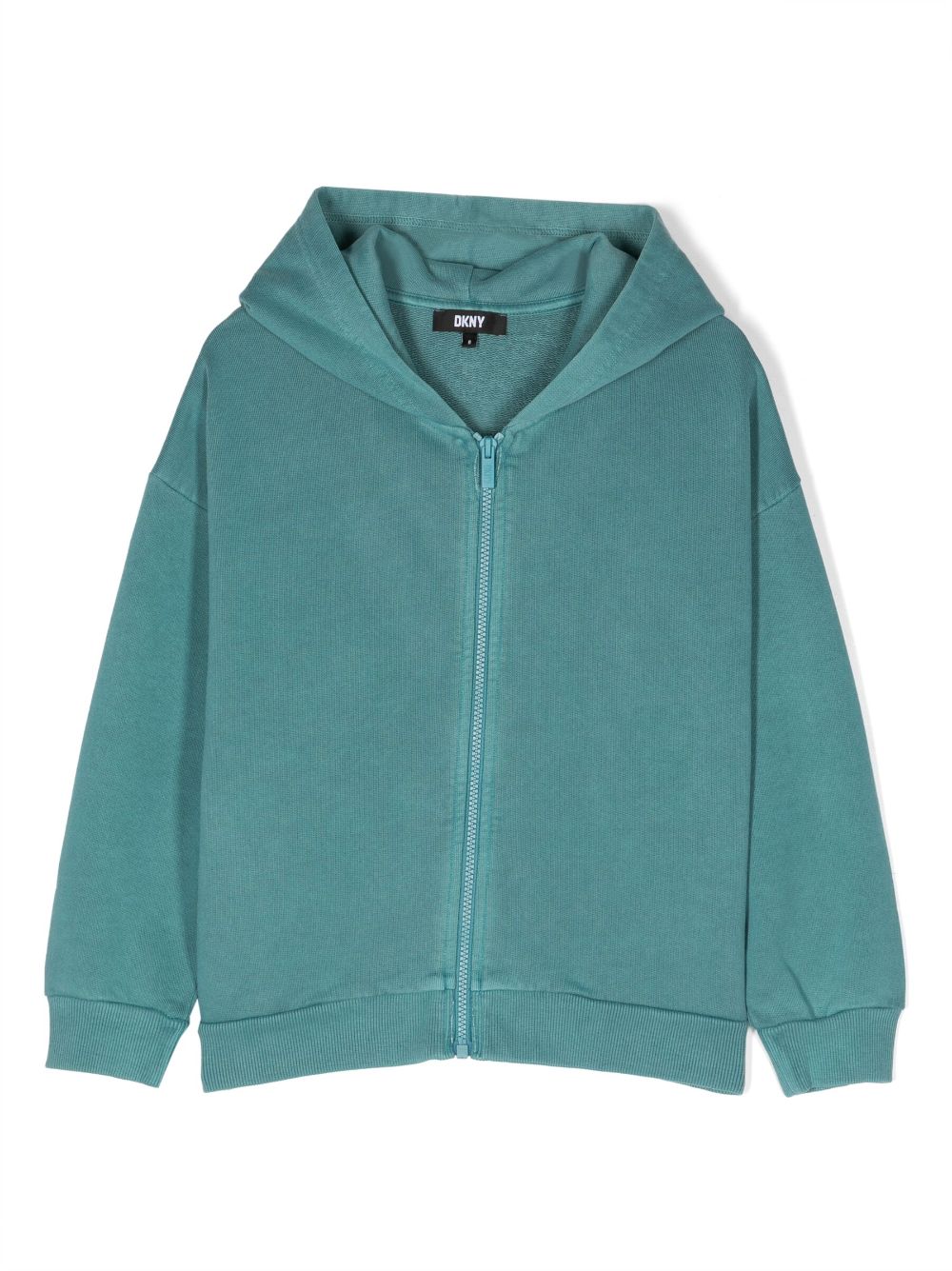 Dkny Kids Kapuzencardigan mit Logo-Applikation - Blau von Dkny Kids