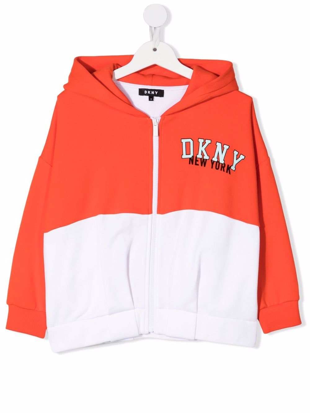 Dkny Kids Kapuzenjacke mit Logo-Print - Orange von Dkny Kids