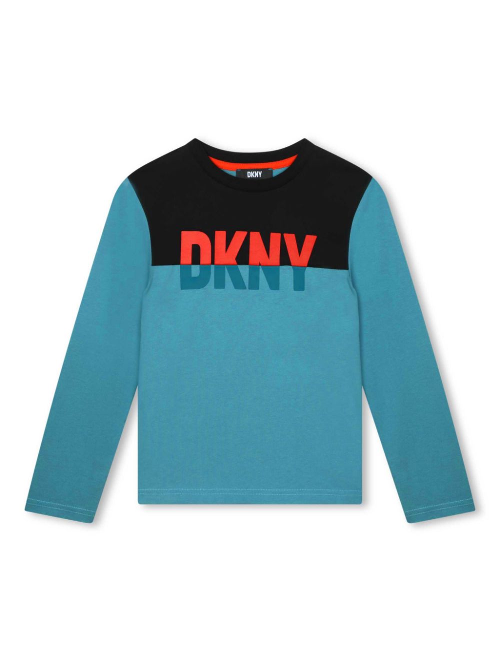 Dkny Kids Langarmshirt mit Logo-Print - Blau von Dkny Kids