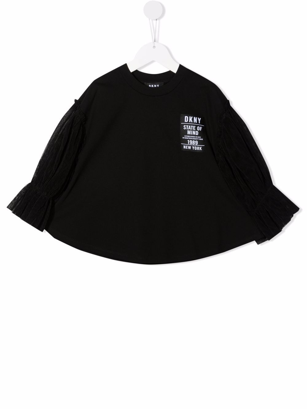 Dkny Kids Pullover mit Tüllärmeln - Schwarz von Dkny Kids