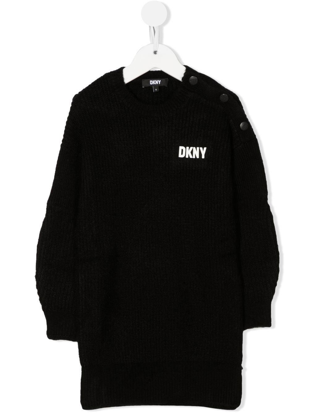 Dkny Kids Pulloverkleid mit Logo-Print - Schwarz von Dkny Kids