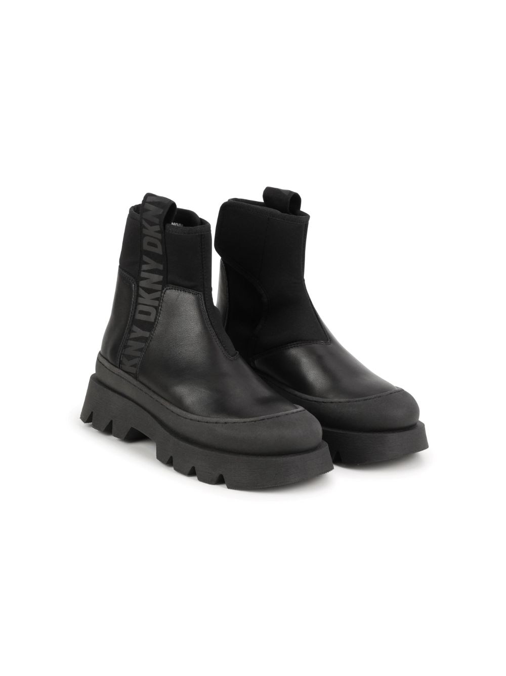 Dkny Kids Stiefeletten mit Logo-Band - Schwarz von Dkny Kids