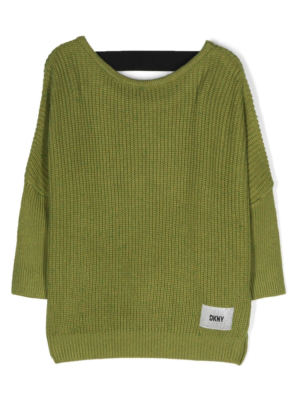 Dkny Kids Strickpullover mit Logo-Patch - Grün von Dkny Kids