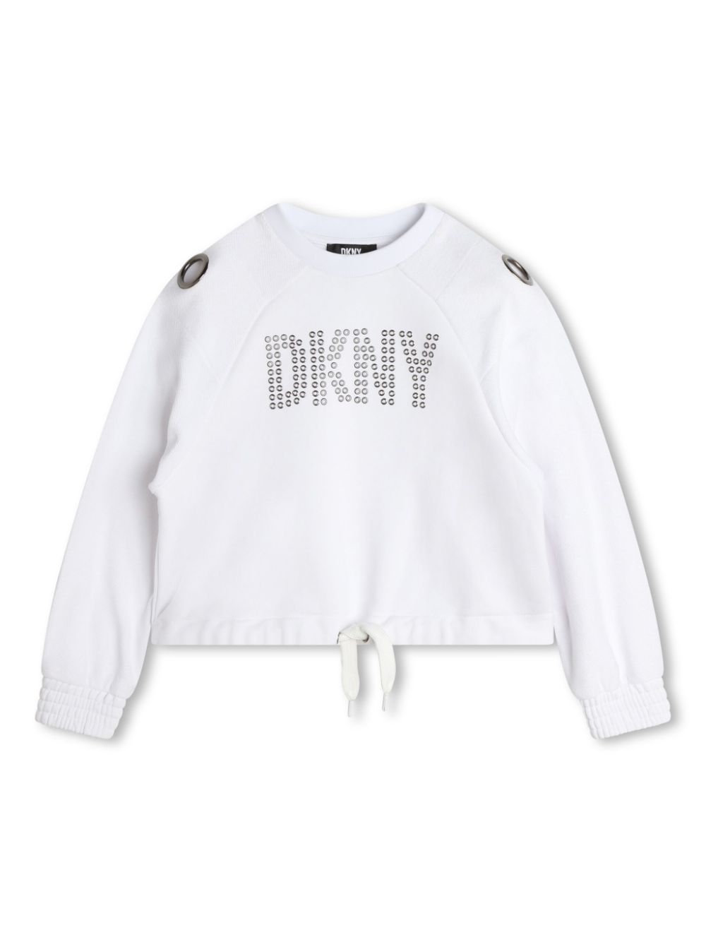 Dkny Kids Sweatshirt mit Ösen - Weiß von Dkny Kids