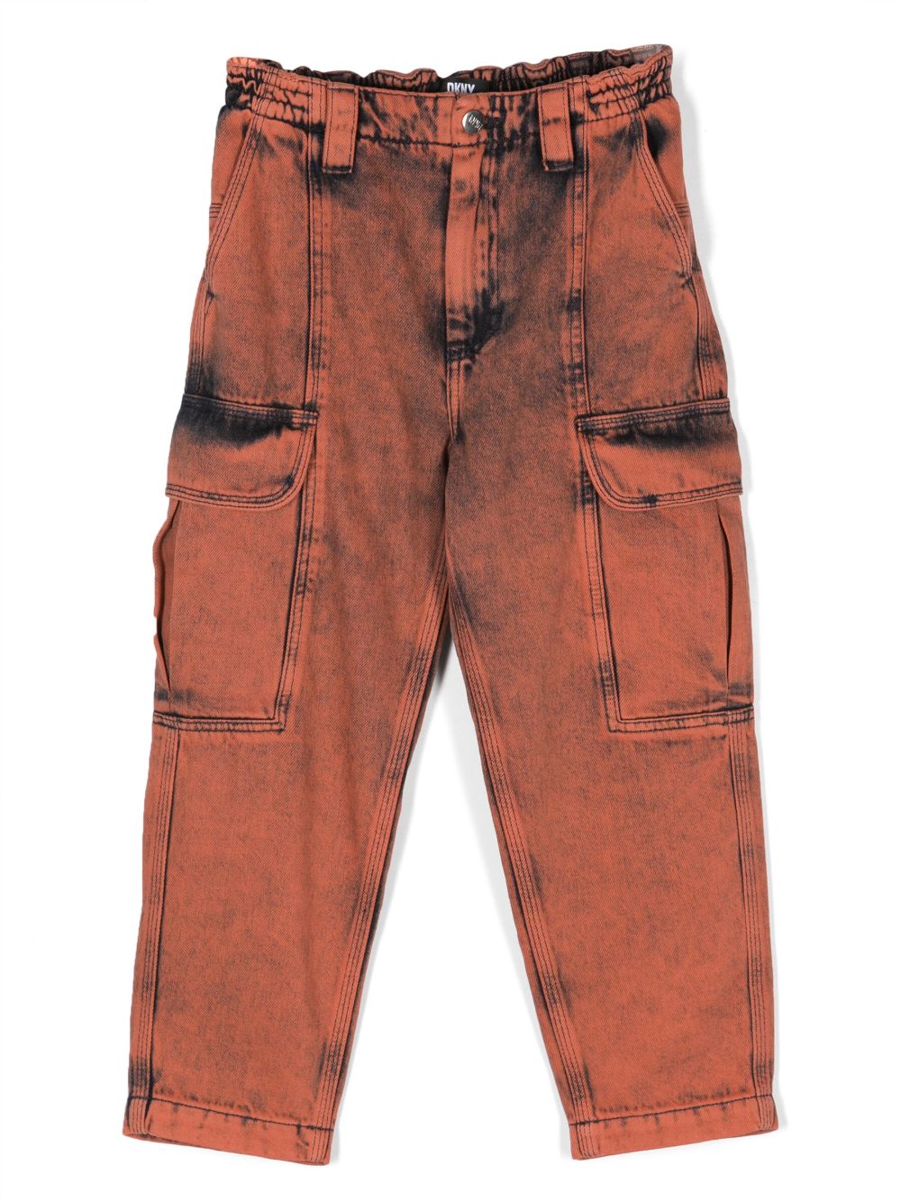 Dkny Kids Tapered-Jeans mit Logo-Patch - Rot von Dkny Kids