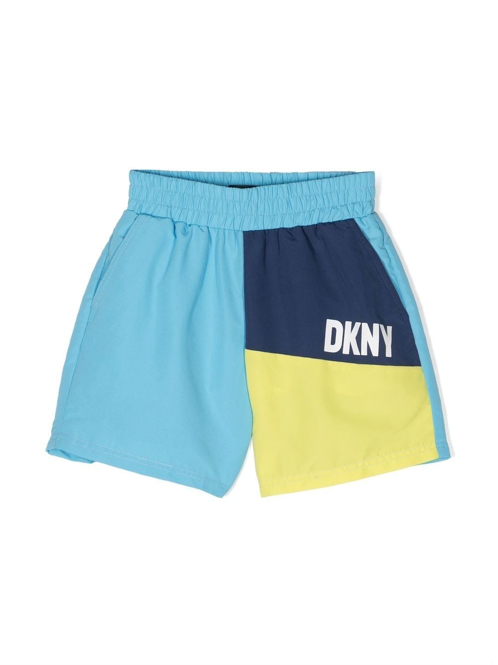 Dkny Kids Badeshorts in Colour-Block-Optik - Blau von Dkny Kids