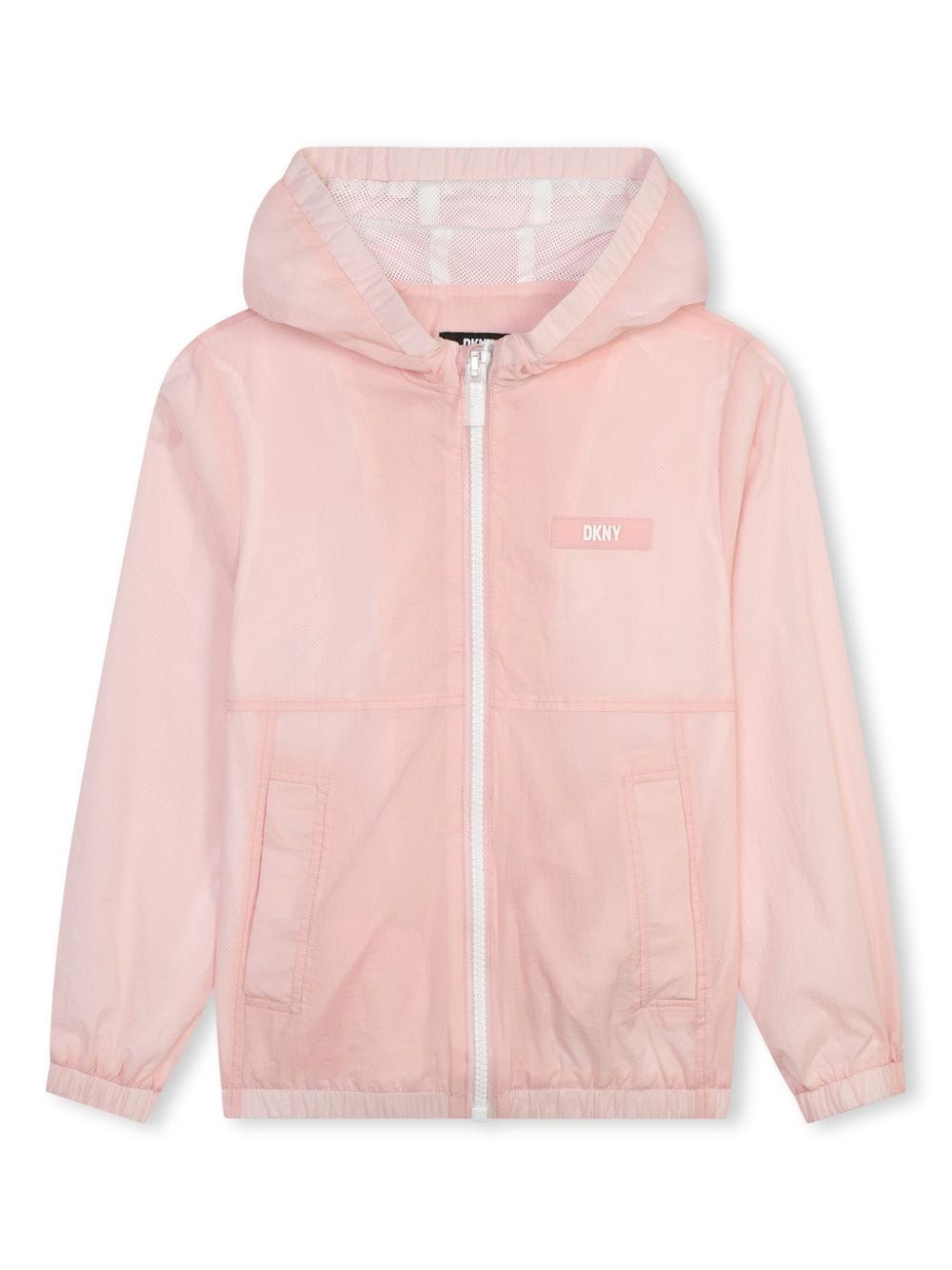 Dkny Kids Kapuzenjacke mit Logo-Applikation - Rosa von Dkny Kids