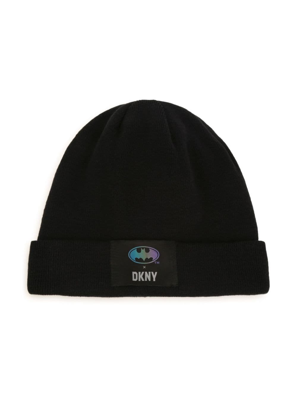 Dkny Kids Beanie mit Logo-Patch - Schwarz von Dkny Kids