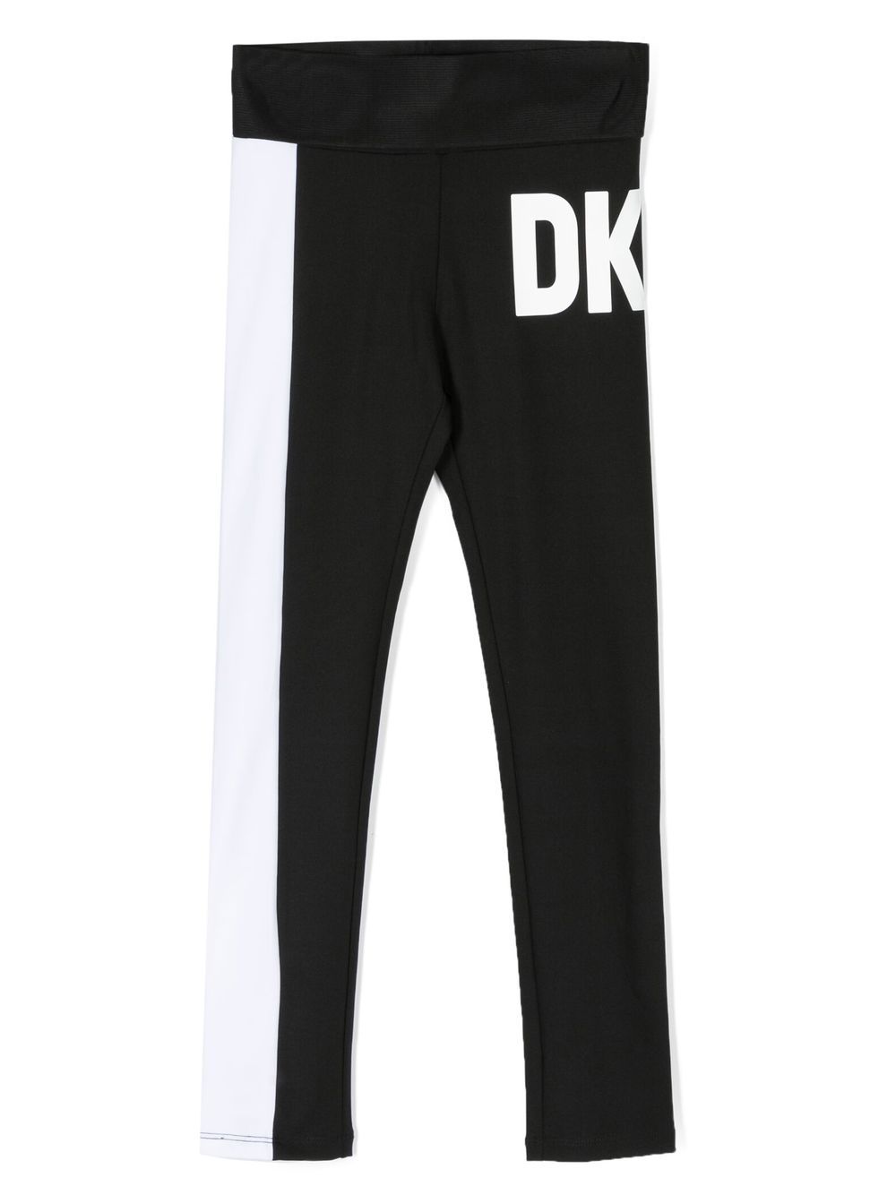 Dkny Kids Leggings in Colour-Block-Optik - Schwarz von Dkny Kids