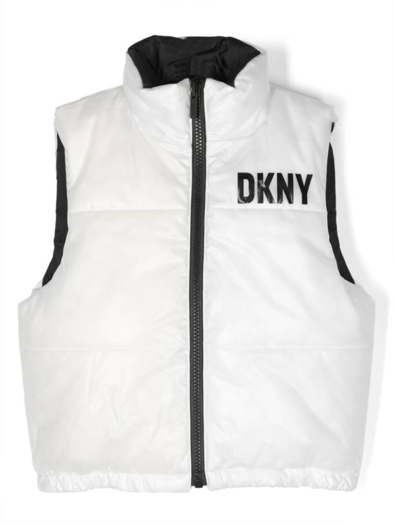 Dkny Kids Weste mit Kontrastborte - Weiß von Dkny Kids