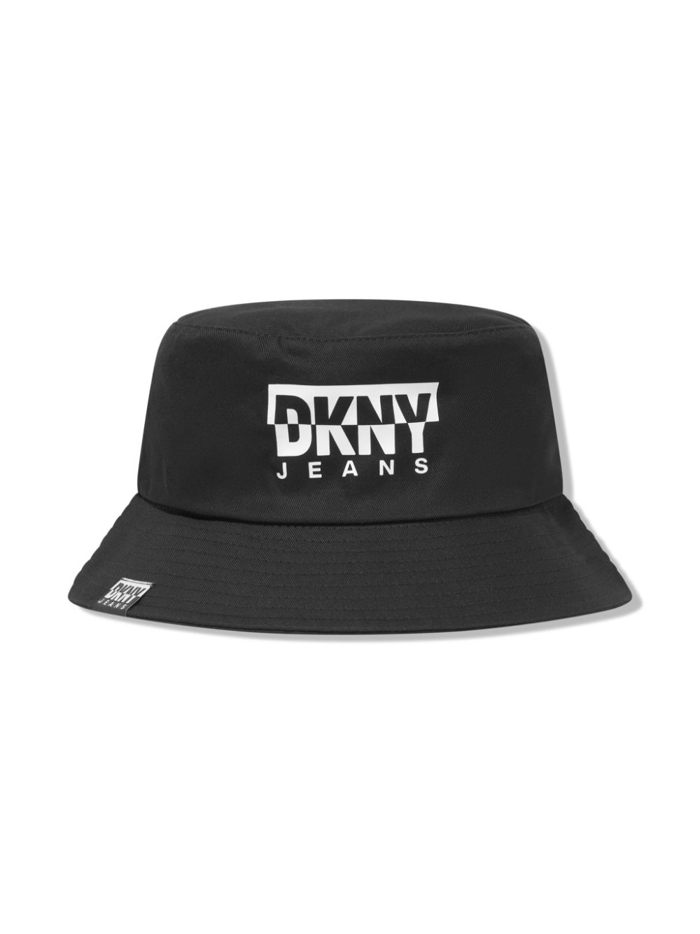 Dkny Kids Fischerhut mit Logo-Print - Schwarz von Dkny Kids