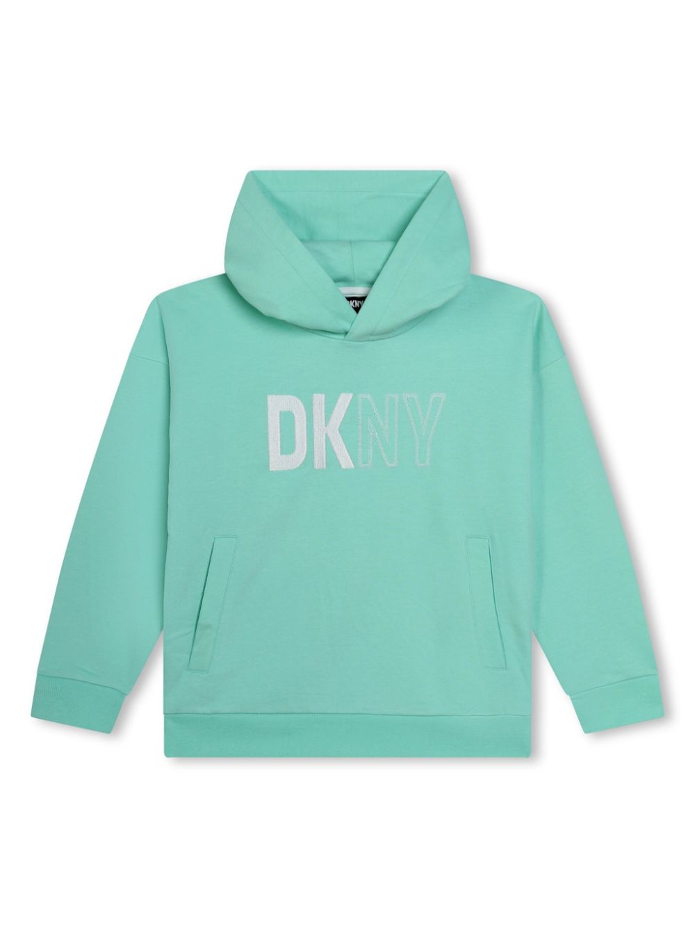 Dkny Kids Jersey-Hoodie mit Logo-Print - Grün von Dkny Kids