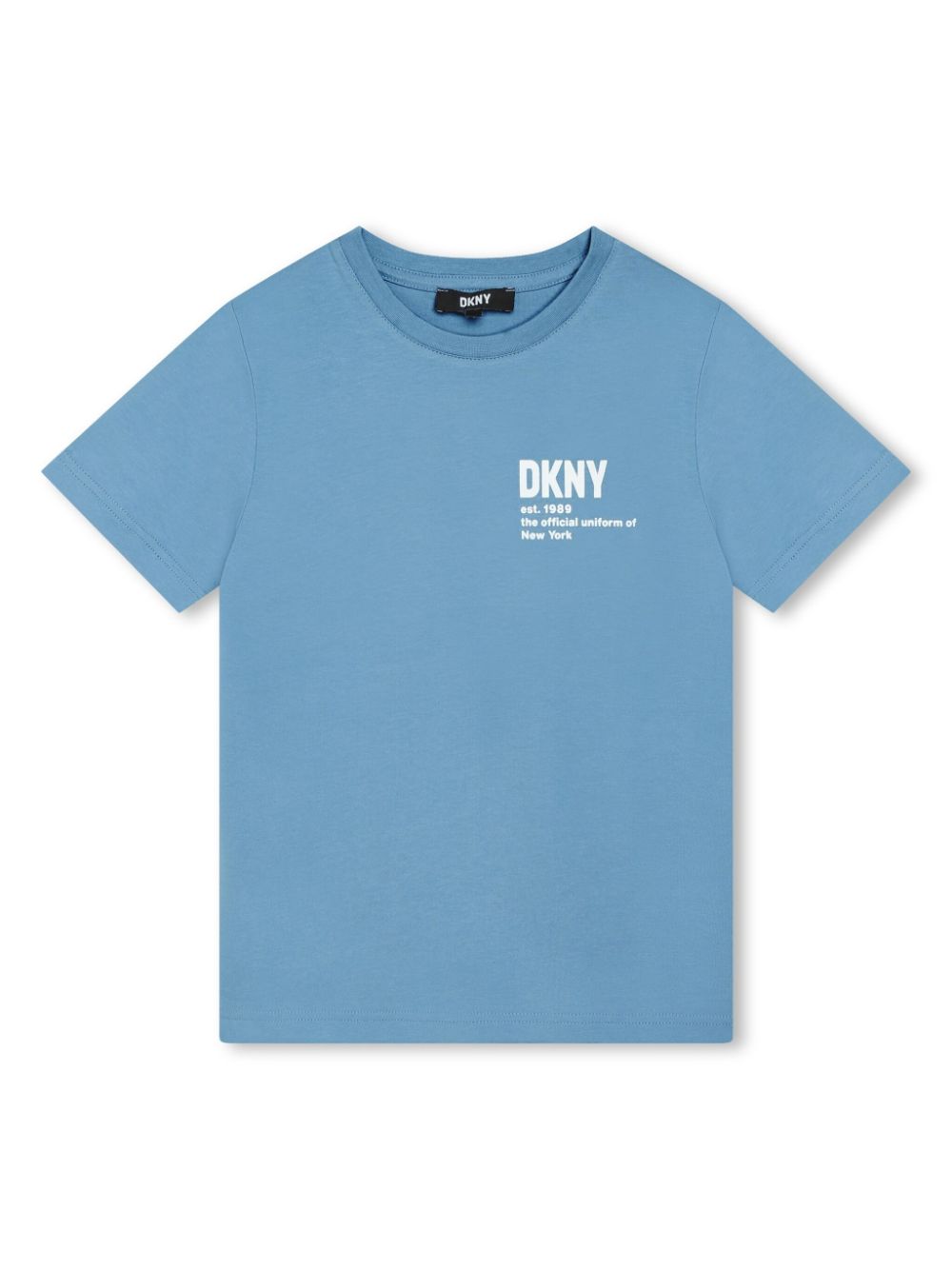 Dkny Kids T-Shirt aus Bio-Baumwolle mit Logo-Print - Blau von Dkny Kids