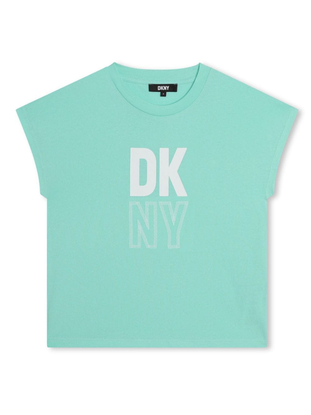 Dkny Kids T-Shirt aus Bio-Baumwolle mit Logo-Print - Grün von Dkny Kids