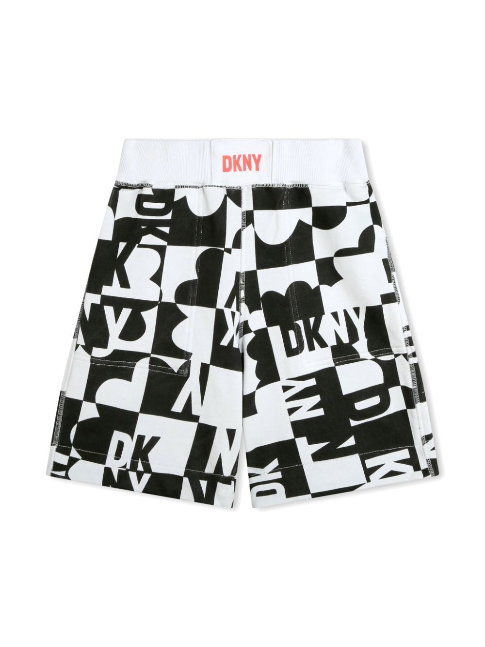 Dkny Kids Wendbare Shorts mit Logo-Print - Schwarz von Dkny Kids