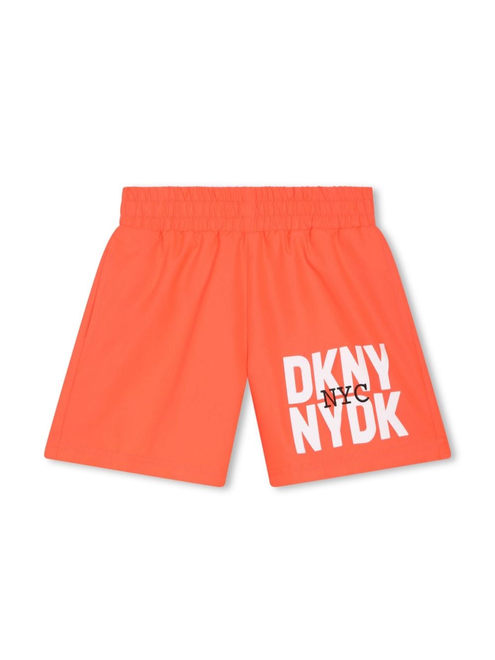 Dkny Kids Badeshorts mit Logo-Print - Orange von Dkny Kids