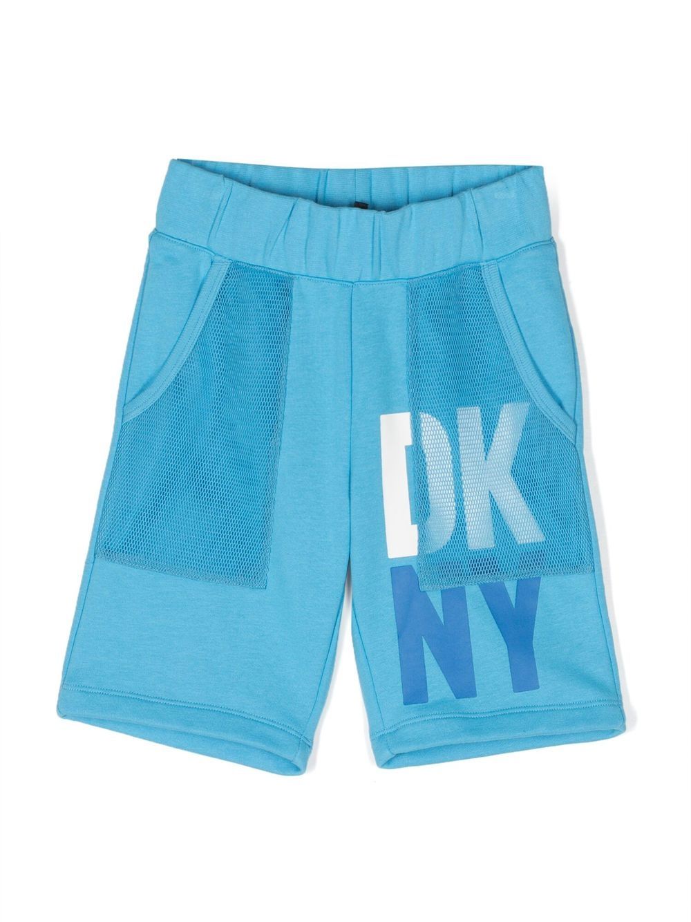 Dkny Kids Joggingshorts mit Logo-Print - Blau von Dkny Kids