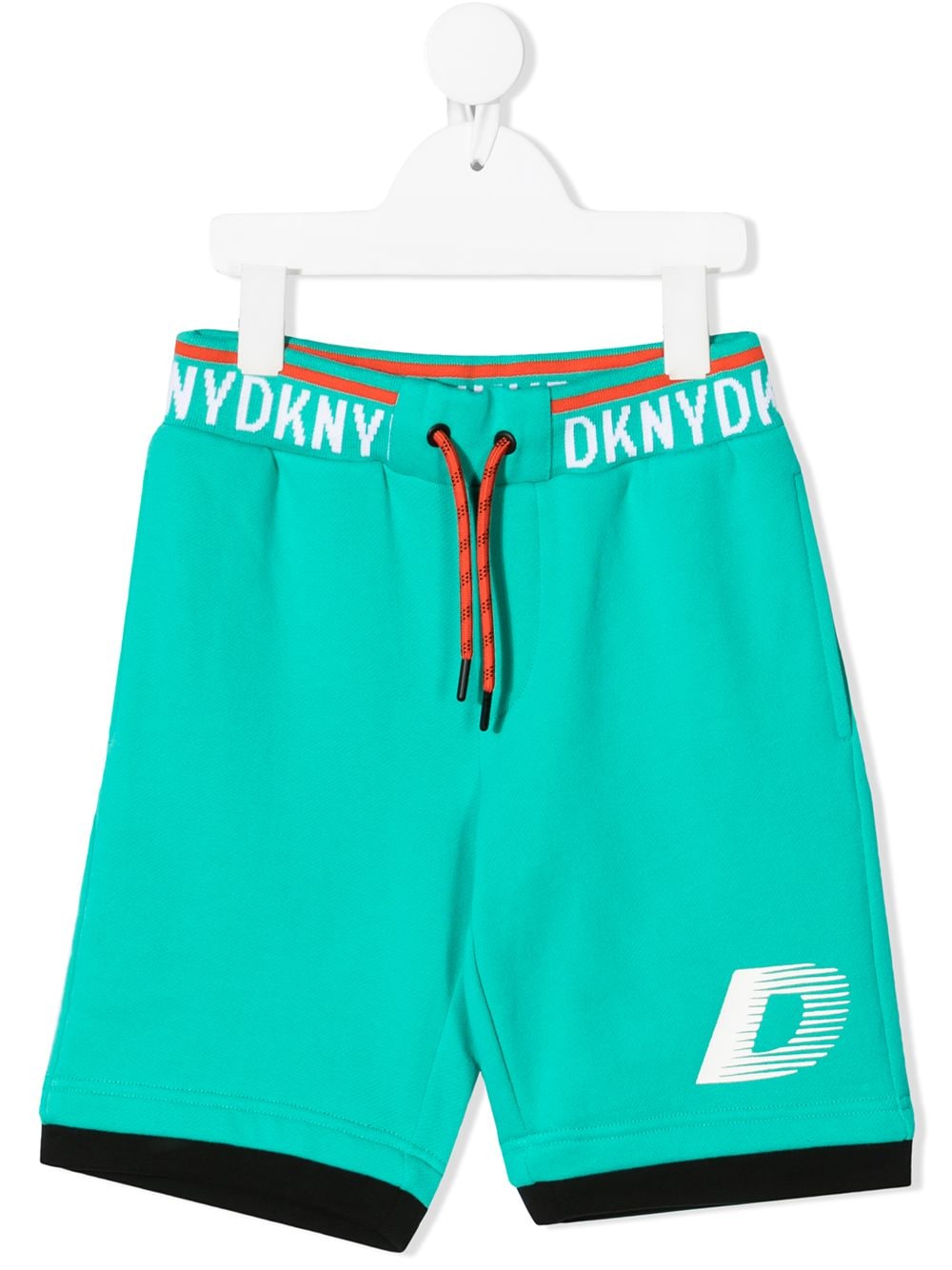 Dkny Kids Bermudas mit Logo-Streifen - Grün von Dkny Kids