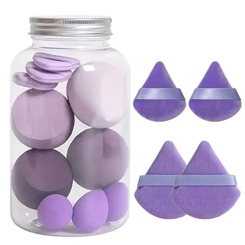 Dmuzsoih 14x Makeup Schwämme Set, Beauty Schwamm Blender, Puderquaste Set, Triangle Face Makeup Puff, Foundation Blending Beauty-Blender, Wet & Dry Use Long Lasting For Women Cream And Powder von Dmuzsoih