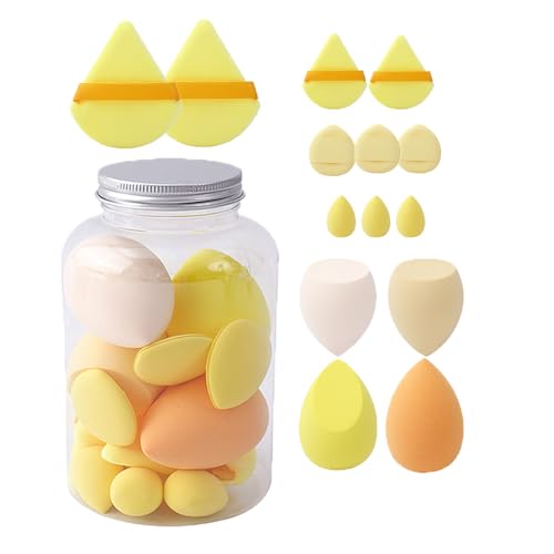 Dmuzsoih 14x Makeup Schwämme Set, Beauty Schwamm Blender, Puderquaste Set, Triangle Face Makeup Puff, Foundation Blending Beauty-Blender, Wet & Dry Use Long Lasting For Women Cream And Powder von Dmuzsoih