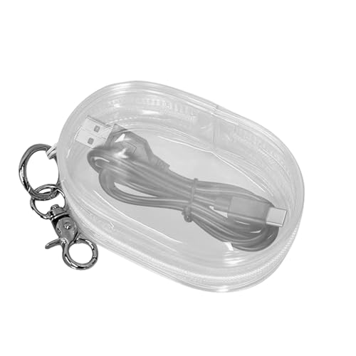 Dmuzsoih Datenkabel-Reise-Aufbewahrungstasche, transparente Aufbewahrungstasche, tragbare Kopfhörer-Aufbewahrungsbox, Handy-Ladegerät, Organizer, kompakte transparente Kabel-Aufbewahrungstasche, Dmuzsoih Datenkabel-Reise-Aufbewahrungstasche, transparente Aufbewahrungstasche, tragbare Kopfhörer-Aufbewahrungsbox, Handy-Ladegerät, Organizer, kompakte transparente Kabel-Aufbewahrungstasche, von Dmuzsoih