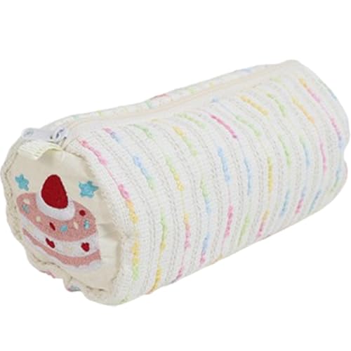 Dmuzsoih Federmäppchen im Erdbeer-Stil, Federmäppchen im Erdbeer-Stil - Einfache Kosmetik-Aufbewahrungstaschen,Make-up-Tasche, Federmäppchen, großes Fassungsvermögen, für Teenager, Studenten und von Dmuzsoih